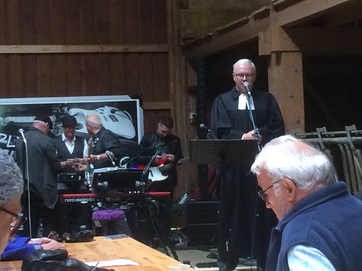 Pfarrer Torsten Amling im Element